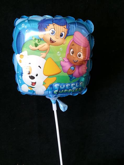 6 Air Filled Square Bubble Guppies Balloon By Balloondoctor