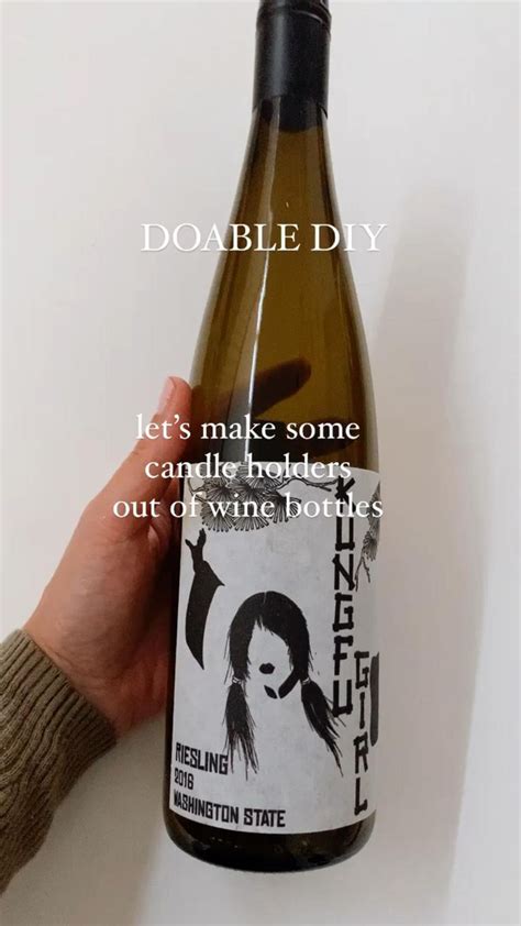 Diy How To Turn Wine Bottles Into Candle Holders In 2023 Wine Bottle Candles Wine Bottle