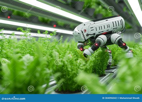 Precision Agriculture Smart Robotic Farmers Illustrate Advanced Farm