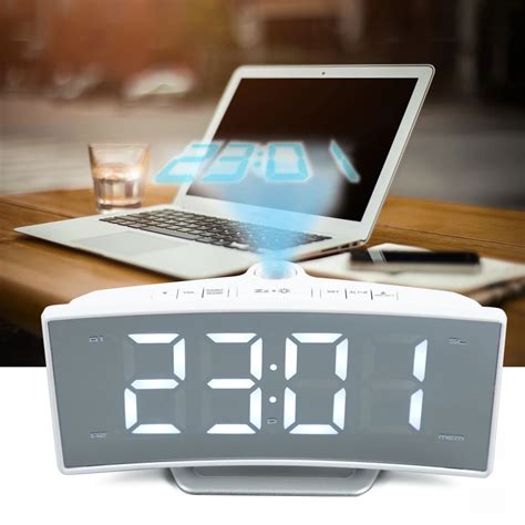 LED Digital Alarm Clock FM Radio Function USB Charging Double Alarm ...