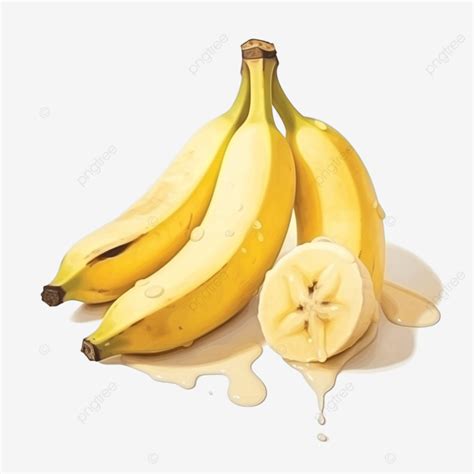 Cute Banana Fruit Stationary Sticker Oil Painting Banana Fruit