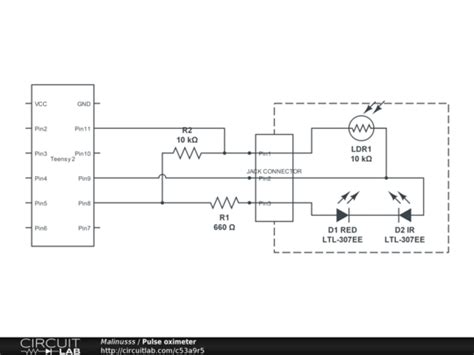 Pulse Oximeter Schematic Diagram Circuit Diagram