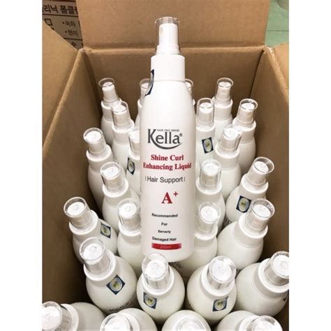 Xịt Dưỡng Tóc Kella A+ Dành Cho Tóc Xoăn 200ml_XỊT KELLA XOĂN MÀU TRẮNG ...