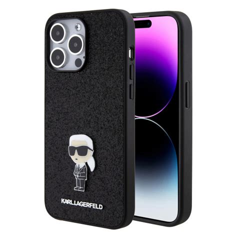 Karl Lagerfeld Maska Za IPhone 15 Pro Max IKONIK FIXED GLITTER IKONIK