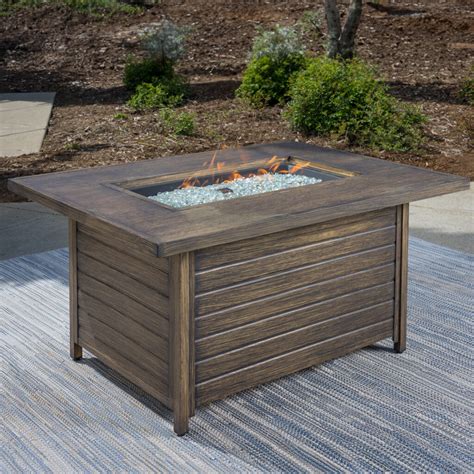 Outdoor Patio Rectangular Fire Table - Yardistry