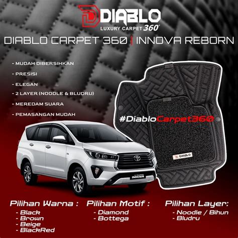 Jual Karpet Mobil Toyota Innova Reborn Diablo Shopee Indonesia