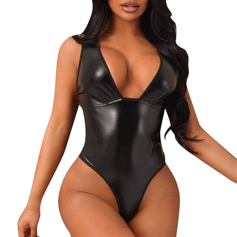 Bjutir Lingerie For Women Lingerie For Leather Teddy Bodysuit Lingerie