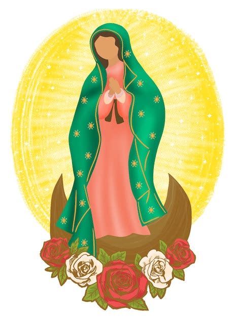 Virgen maría advocación católica de nuestra señora de guadalupe