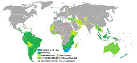 Have A Look At This Awesome Visa Free Travel Map For South Africans