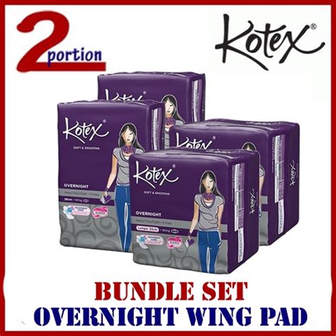 Bundle Of Kotex Soft N Smooth Overnight Heavyflow Wing Cm Cm