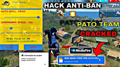 Mod Menu Pato Team PMM PSTEAM Cracked Free Fire 1 98 X OB39 Auto