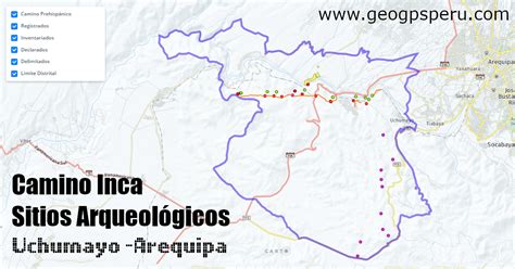 GEO GPS PERÚ Camino Inca y Sitios Arqueológicos Distrito de Uchumayo