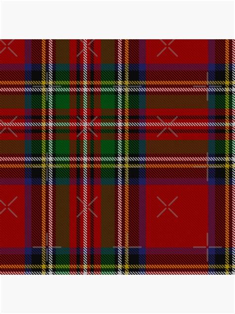 "Royal Stewart Tartan Clan Plaid Red Green Blue" Throw Pillow for Sale ...