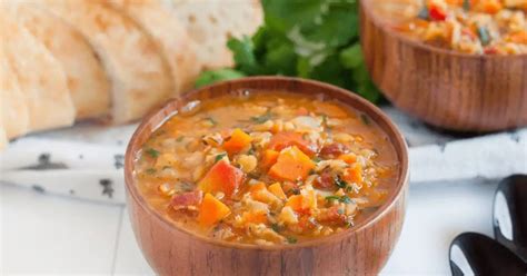 Easy Carrot And Lentil Soup With Bacon