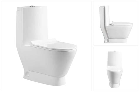 Modern Bathroom Ceramic Two Piece Toilet Bowl P Pipe S Trap Sanitary