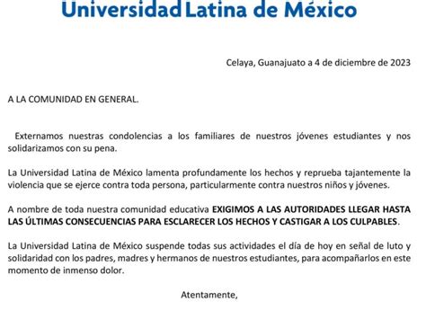 Víctimas De Masacre En Celaya Eran Alumnos De Universidad Latina