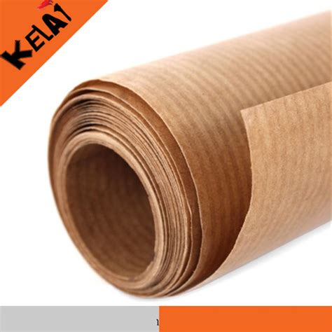 Mg Ribbed Kraft Paper Golden Yellow China Ribbed Kraft Paper And