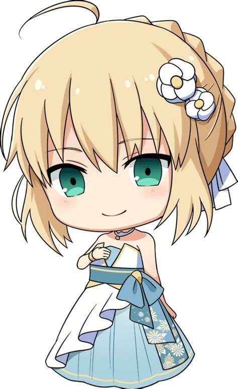 Nakau × Fatestay Night 15th Celebration Project Chibi Saber Fate