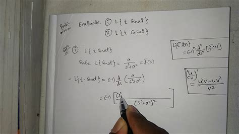 Laplace Transform Multiplication By T Problem Part 12 YouTube