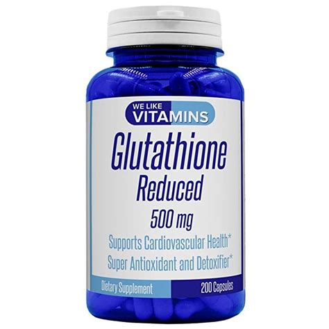 We Like Vitamins Glutathione Reduced 500mg 200 Capsules