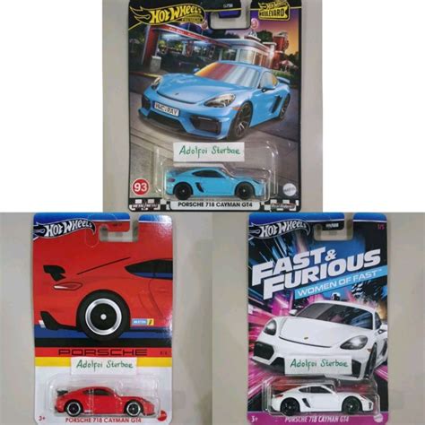 Jual Hotwheels Hot Wheels Porsche 718 Cayman Gt4 Edisi Fast Futious Woman Of Fast 3 5 Bilstein