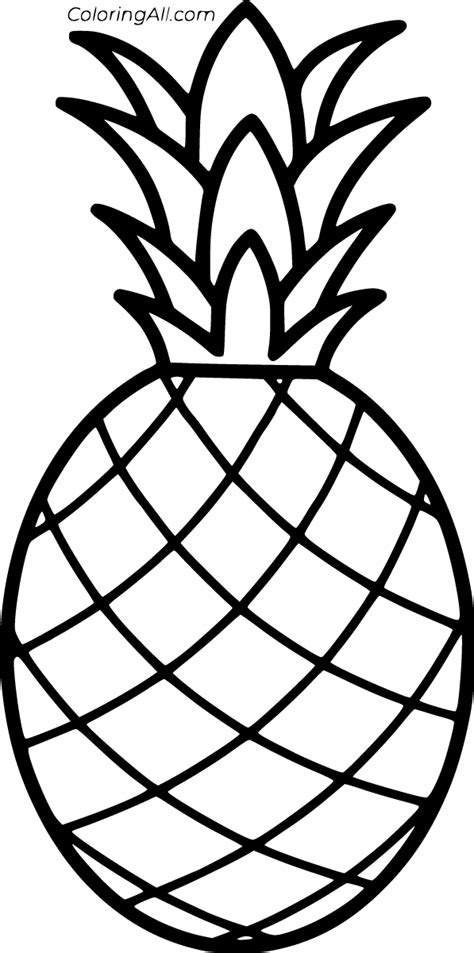 Free Printable Coloring Pages Of Pineapples