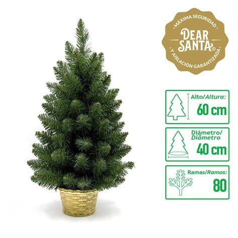 Árbol de Navidad Mesa Virginia 33x60 cm Verde Sodimac Falabella