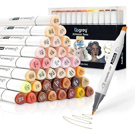 Amazon CeleMoon 36 Skin Tone Colors Dual Tip Alcohol Markers