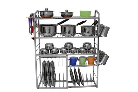 Logenta Stainless Steel Bartan Standutensils Organiser Kitchen Use 31