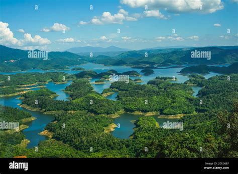 Ta Dung Lake In The Summer Blue Sky And Cloudy On The Lake And The