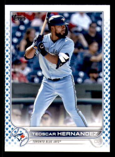 2022 Topps Blue Star 299 Made 355 Teoscar Hernandez Toronto Blue Jays