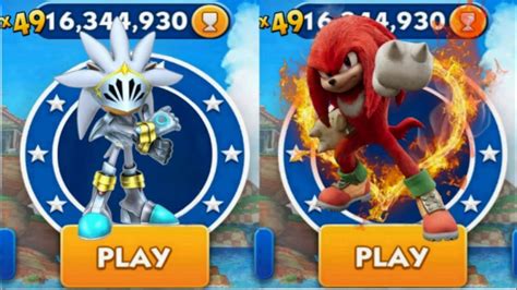 Sonic Dash Sir Silver Sonic Vs Hunter Knuckles Movie Sonic Vs All