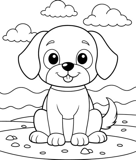 Free Easy Dog Coloring Pages