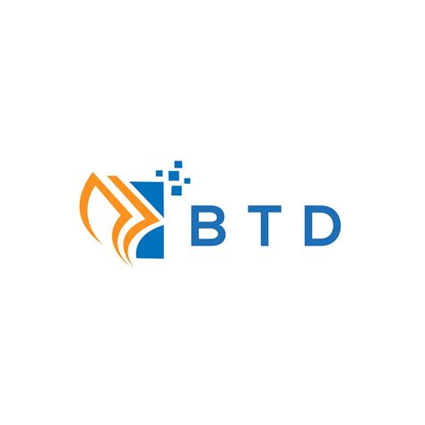 Btd Credit Repair Accounting Logo Design On White Background Btd