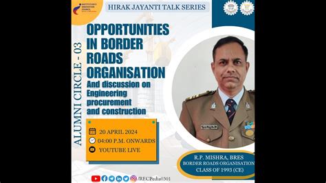 Opportunities In Border Road Organisation BRO Alumni Circle Ep 03