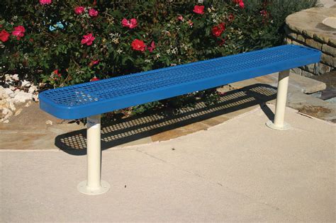 Expanded Metal Backless Bench Adventure Playground