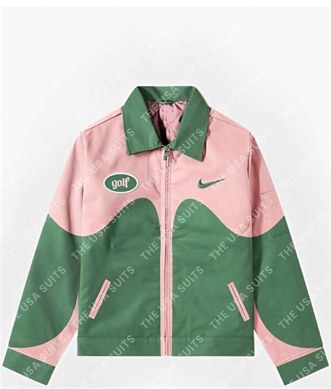 Tyler The Creator Golf Jacket Gorgeous Looking Green Pink Jacket