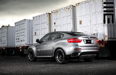 Metallic Gray BMW X6 on Black Wheels by Exclusive Motoring — CARiD.com ...