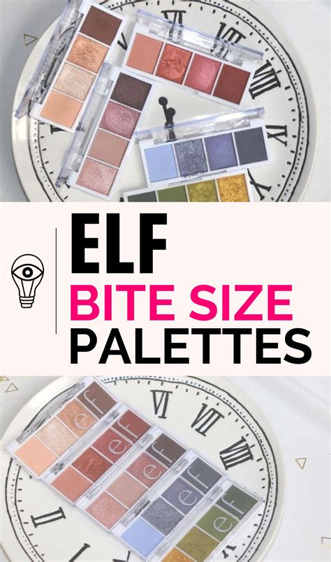 ELF Bite Size Eyeshadow Palettes Review Swatches