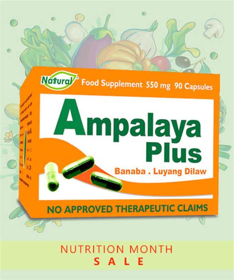 Ampalaya Plus Go Natural Herbal Health Supplement Nattural Quality