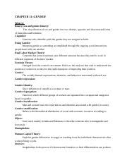 Exam 3 CHAPTER 11 GENDER What Is Binary Sex And Gender Binary The