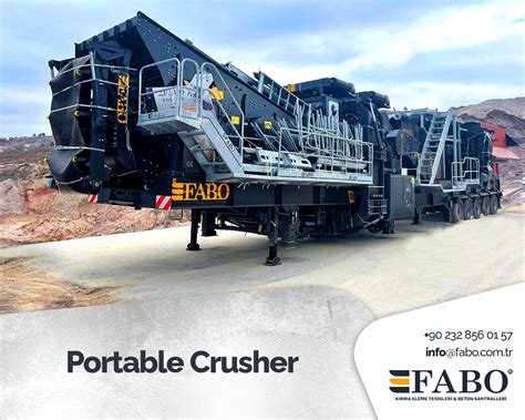 Portable Crusher Portable Stone Crusher For Sale Fabo