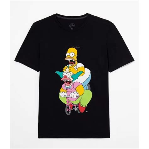 Camiseta Os Simpsons Homer E Krusty Shopee Brasil