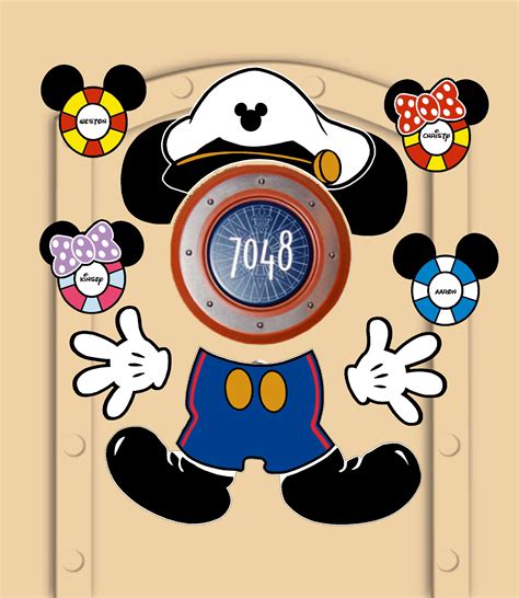 Disney Cruise Door Magnets Captain Mickey Not Laminated Paper Mickey