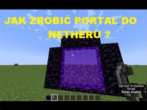 jak zrobić portal do netheru minecraft YouTube