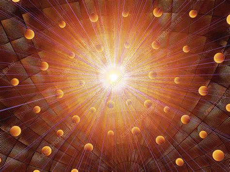 Nuclear Fusion In The Sun Conceptual Illustration Stock Image C058