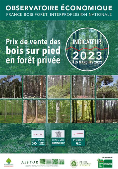 Prix de vente des bois sur pied en forêt privée indicateur 2023