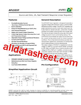 APL5337KAI TRG Datasheet PDF Anpec Electronics Coropration