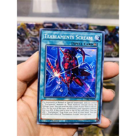 Thẻ Bài Yugioh Mã Dabl En058 Tearlaments Scream Common 1st Edition Shopee Việt Nam