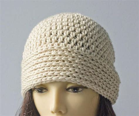 Textured Brim Crochet Cloche Crochet Pattern By Judith Stalus